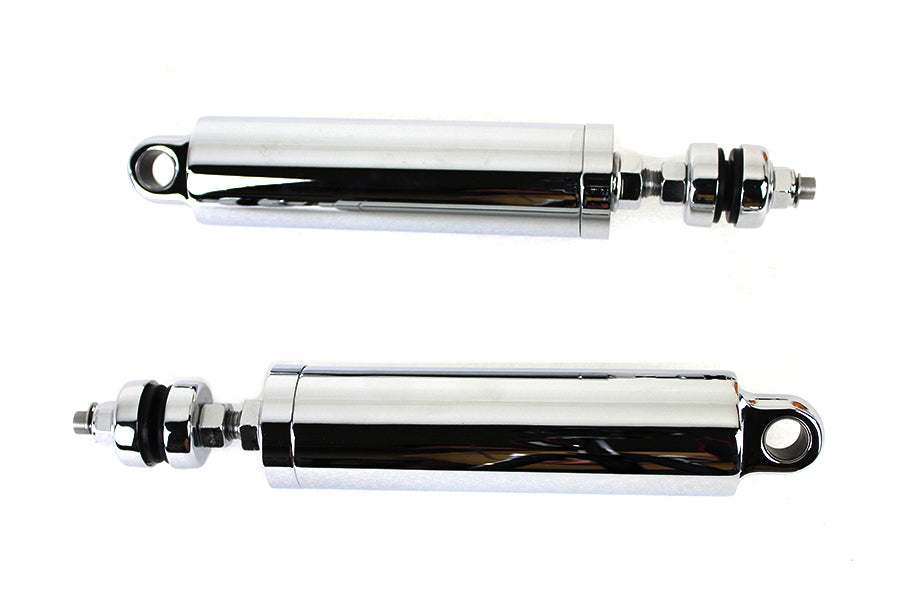 HARLEY 11 inch Shock Set Chrome Billet Fits 2000-2017 FLST,   2000-2017 FXST,