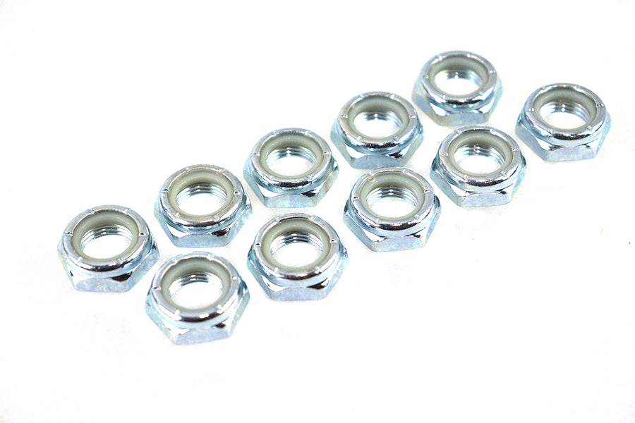 HARLEY Zinc Nyloc Shock Stud Nut fits 1958-1984 FL,  1971-1984 FX,  1954-1956 KH,  1957-1974 XL,