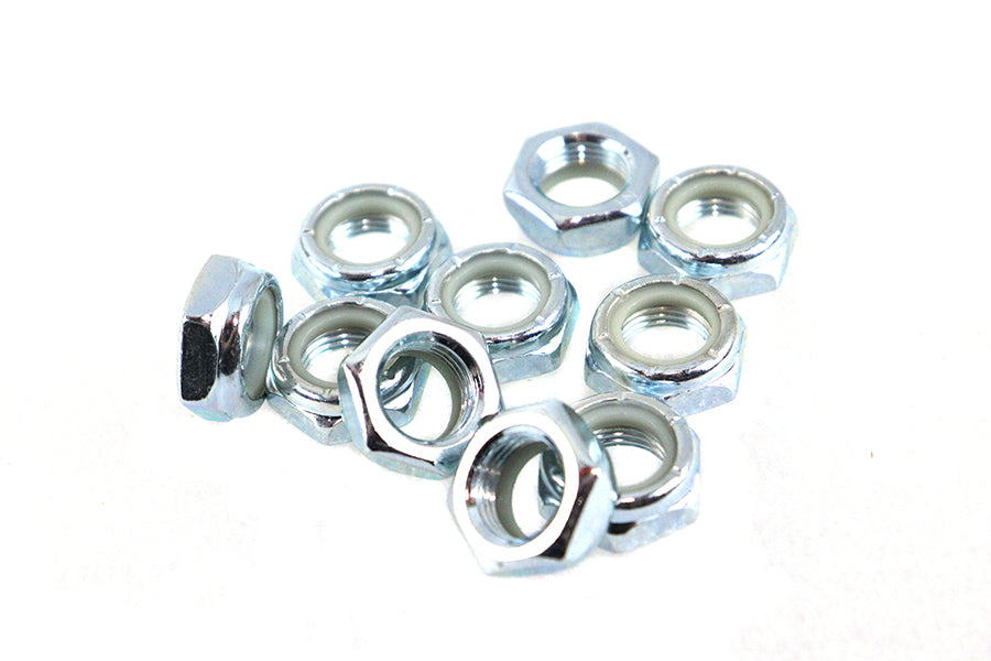 HARLEY Zinc Nyloc Shock Stud Nut fits 1958-1984 FL,  1971-1984 FX,  1954-1956 KH,  1957-1974 XL,