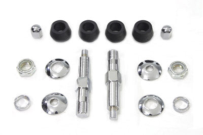 HARLEY Chrome Lower Rear Shock Stud Kit Fits 1967-1972 FL,   1971-1972 FX,
