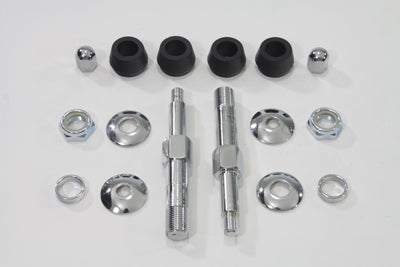 HARLEY Chrome Lower Rear Shock Stud Kit Fits 1967-1972 FL,   1971-1972 FX,