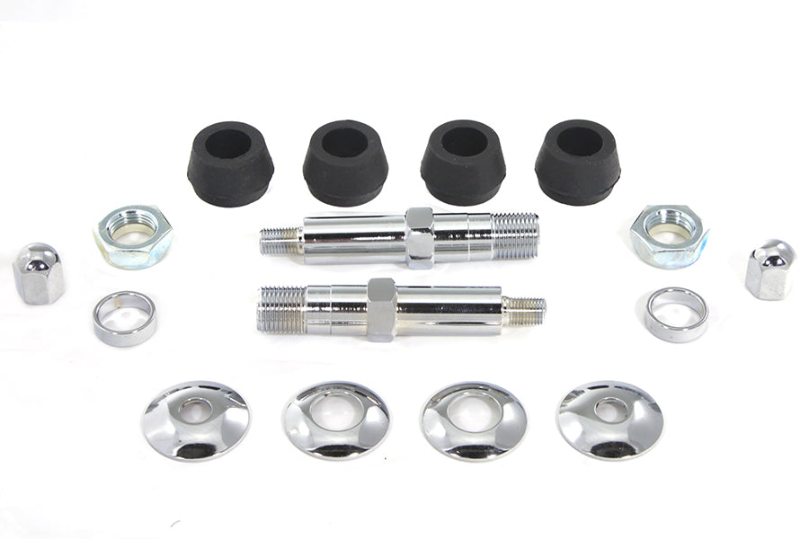 HARLEY Chrome Lower Rear Shock Stud Kit Fits 1958-1964 FL,