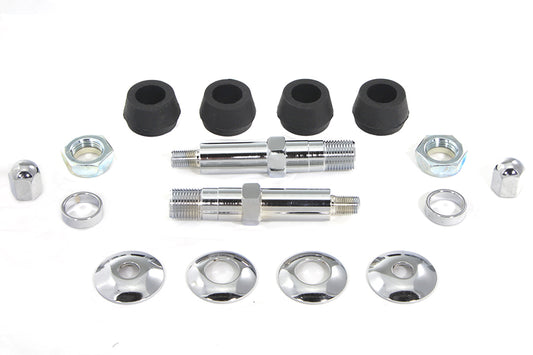 HARLEY Chrome Lower Rear Shock Stud Kit Fits 1958-1964 FL,
