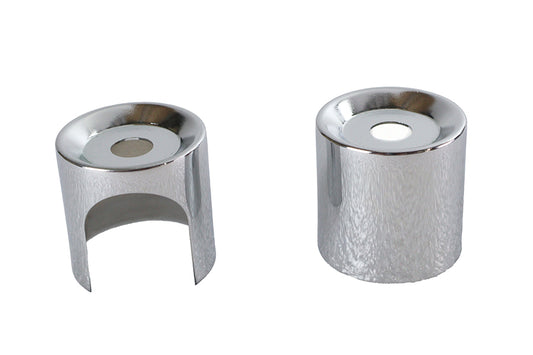 HARLEY Shock Stud Cover Set Upper Chrome Fits 1991-1999 XL,