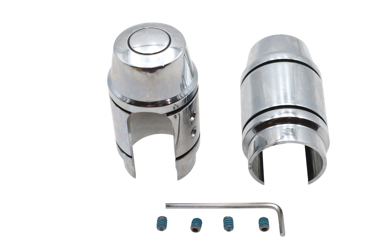 HARLEY Shock Stud Cover Upper Chrome Fits 1991-1999 FXD,