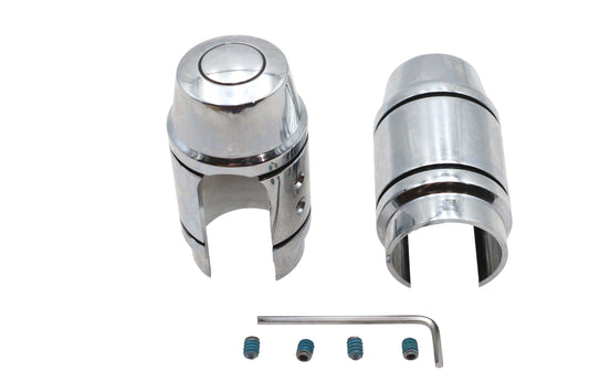 HARLEY Shock Stud Cover Upper Chrome Fits 1991-1999 FXD,