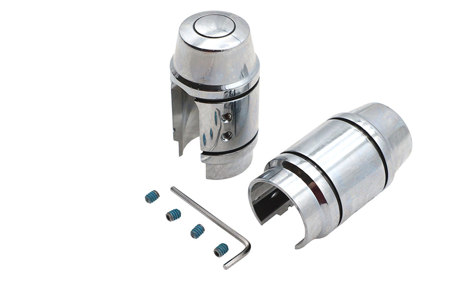 HARLEY Shock Stud Cover Upper Chrome Fits 1991-1999 FXD,
