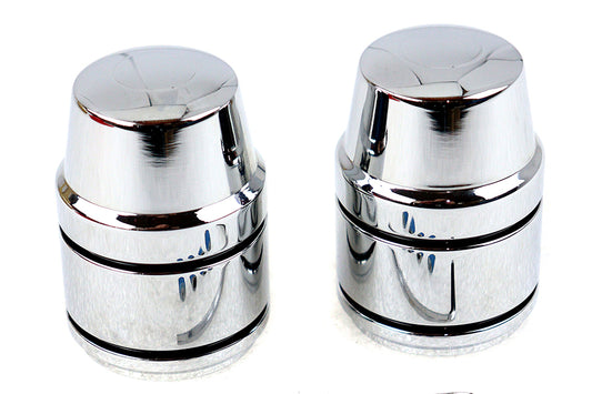 HARLEY Upper Shock Stud Cover Set Chrome Fits 1990-2003 XL,