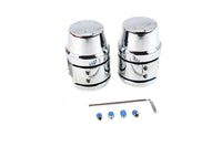HARLEY Upper Shock Stud Cover Set Chrome Fits 1990-2003 XL,