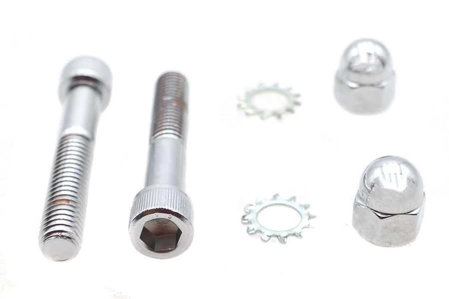 HARLEY Spring Fork Shock Hardware Mount Kit Chrome Fits 2005-UP FLSTC,   1997-2006 FLSTS,   1988-200