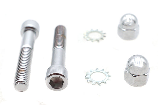 HARLEY Spring Fork Shock Hardware Mount Kit Chrome Fits 2005-UP FLSTC,   1997-2006 FLSTS,   1988-200