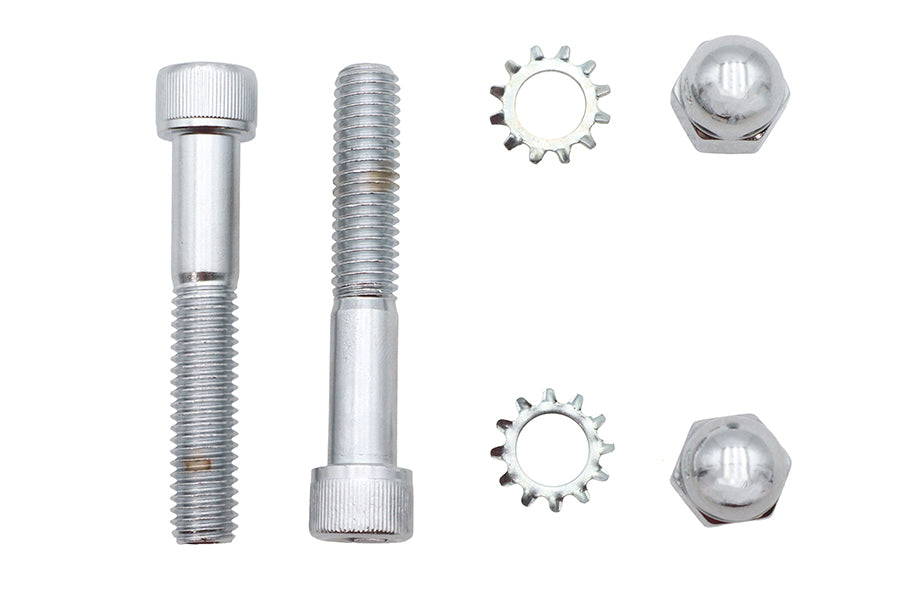 HARLEY Spring Fork Shock Hardware Mount Kit Chrome Fits 2005-UP FLSTC,   1997-2006 FLSTS,   1988-200