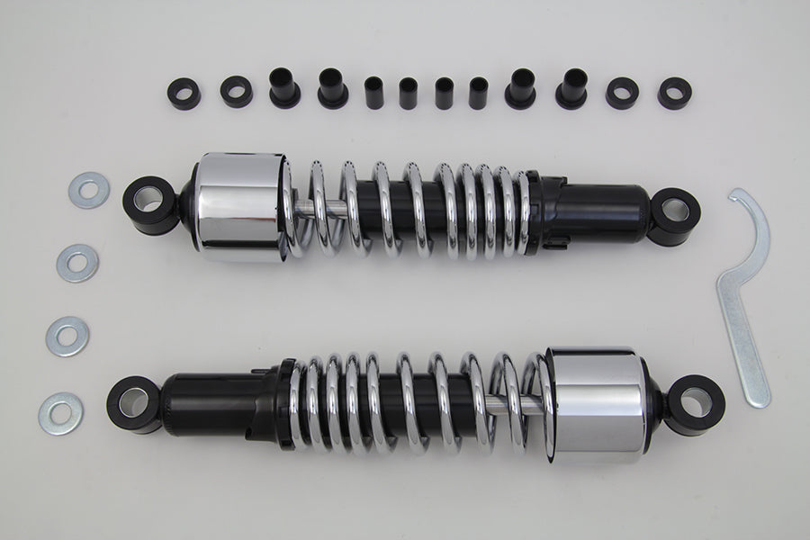 HARLEY 13 inch FLT Shock Set Chrome Fits 1999-UP FLHR,   1999-UP FLT,   1999-UP FLHT,   1999-UP FLTR