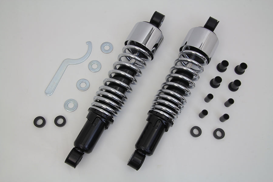 HARLEY 13 inch FLT Shock Set Chrome Fits 1999-UP FLHR,   1999-UP FLT,   1999-UP FLHT,   1999-UP FLTR