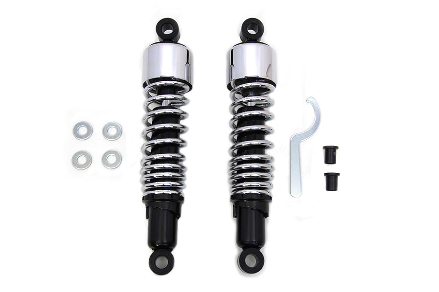 HARLEY 12-1/2 inch FLT Shock Set Chrome Fits 1999-UP FLHR,   1999-UP FLT,   1999-UP FLHT,   1999-UP
