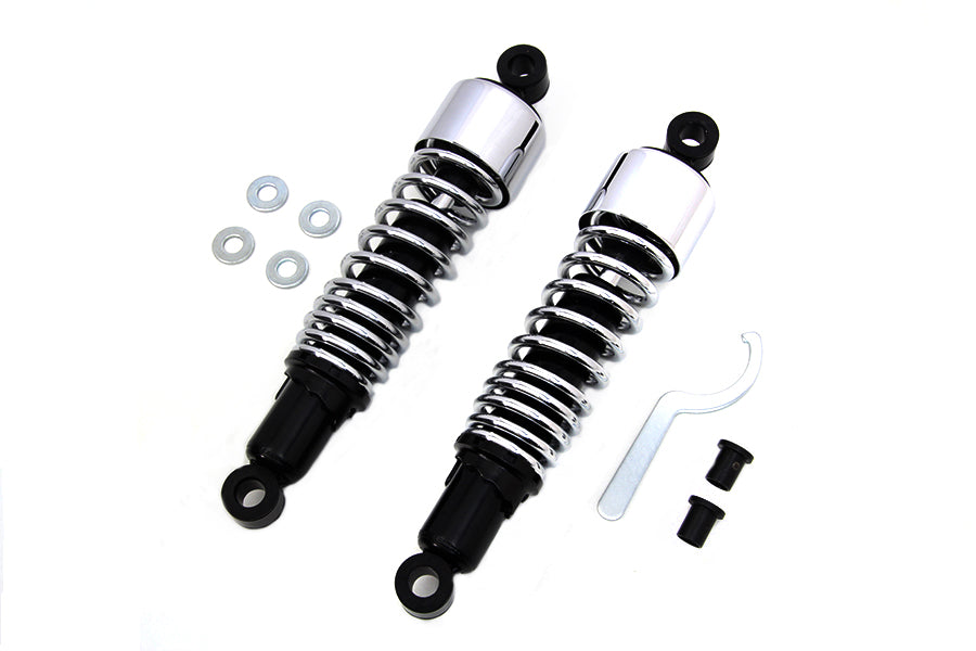 HARLEY 12-1/2 inch FLT Shock Set Chrome Fits 1999-UP FLHR,   1999-UP FLT,   1999-UP FLHT,   1999-UP