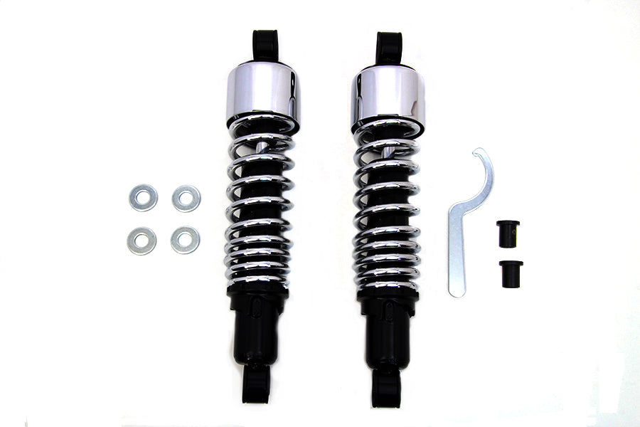 HARLEY 12-1/2 inch FLT Shock Set Chrome Fits 1999-UP FLHR,   1999-UP FLT,   1999-UP FLHT,   1999-UP