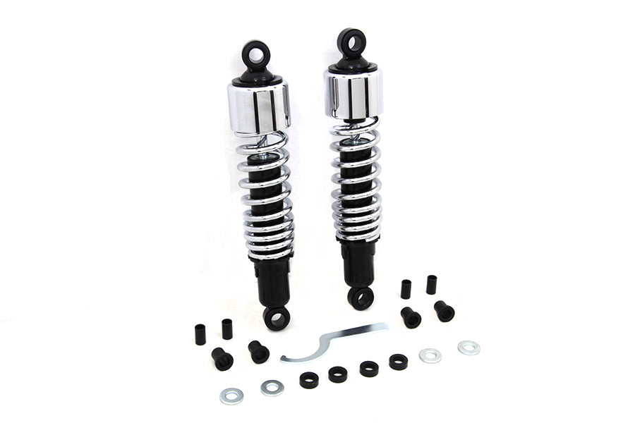 HARLEY 12-1/2 inch FLT Shock Set Chrome Fits 1999-UP FLHR,   1999-UP FLT,   1999-UP FLHT,   1999-UP