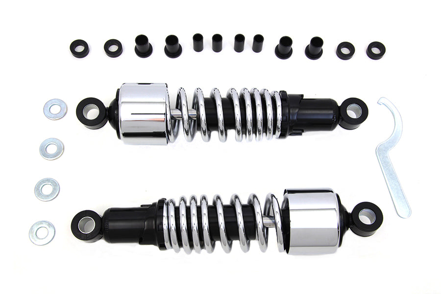 HARLEY 11-1/2 inch FLT Shock Set Chrome Fits 1999-UP FLHR,   1999-UP FLT,   1999-UP FLHT,   1999-UP