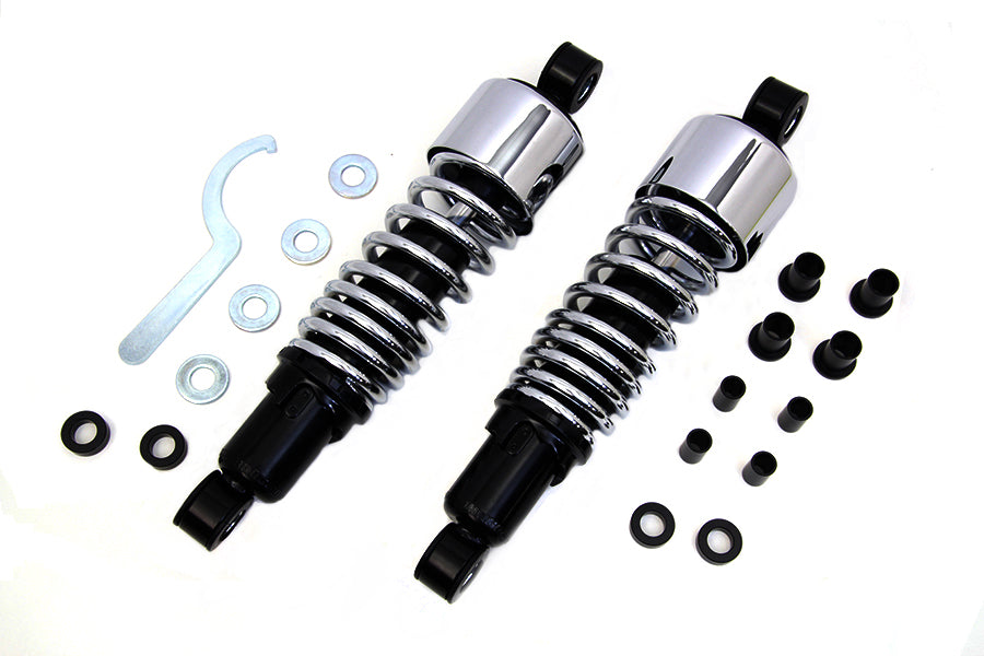 HARLEY 11-1/2 inch FLT Shock Set Chrome Fits 1999-UP FLHR,   1999-UP FLT,   1999-UP FLHT,   1999-UP