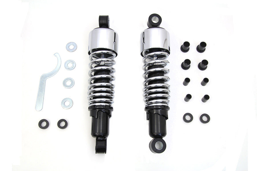 HARLEY 11-1/2 inch FLT Shock Set Chrome Fits 1999-UP FLHR,   1999-UP FLT,   1999-UP FLHT,   1999-UP