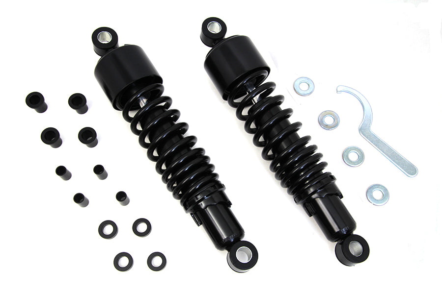 HARLEY 12-1/2 inch FLT Shock Set Black Fits 1999-UP FLHR,   1999-UP FLT,   1999-UP FLHT,   1999-UP F
