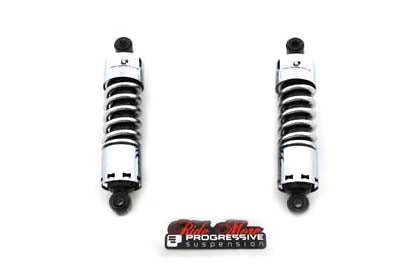 HARLEY 12 inch Progressive 412 Series Shock Set Without Covers Fits 1973-1984 FL,   1973-1984 FX,