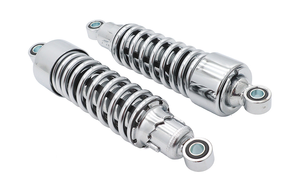 HARLEY 10-1/2 inch Ultima Chrome Shock Set Fits 1985-1994 FXRD,   1983-1994 FXRT,   1987-1994 FXR,