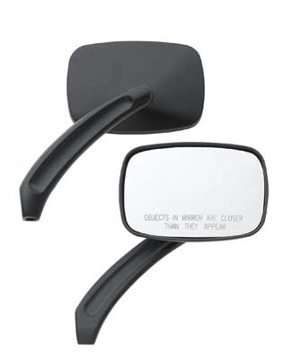 Custom Chrome HARLEY REC. BILLET MIRROR BLACK