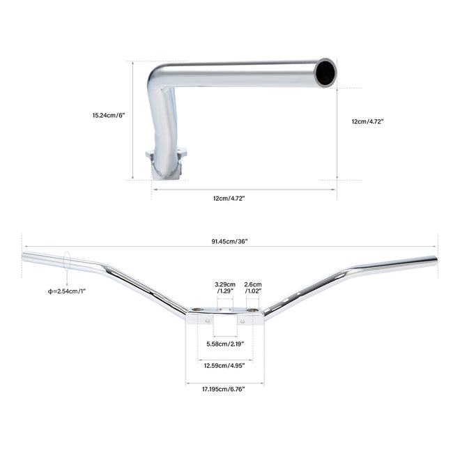 Custom Chrome HARLEY SPEEDSTER HANDLEBARS CHR