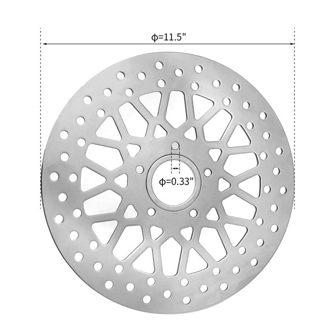 Custom Chrome HARLEY 11.5" F DISC FIT 84-13XL 84-05DYNA 84-14SOFTAIL 84-07TOURING