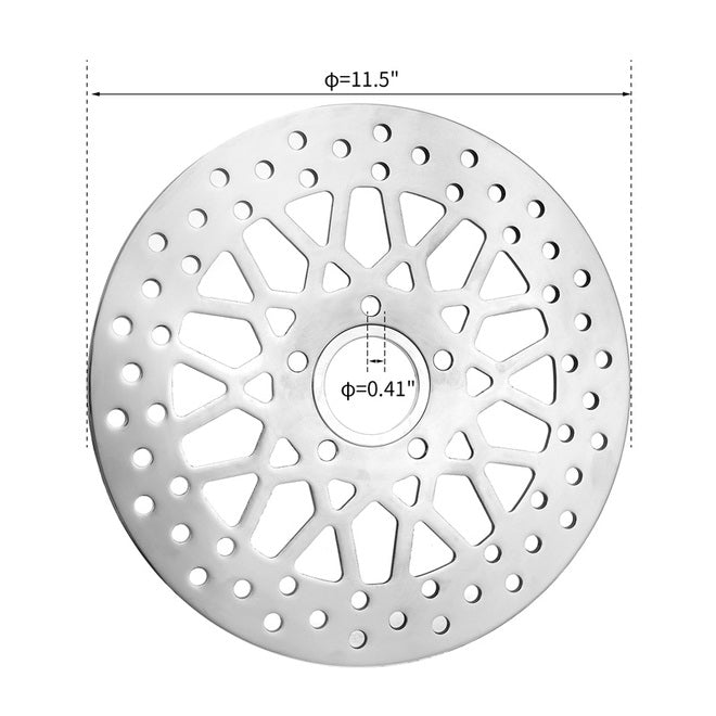 Custom Chrome HARLEY 11.5" R DISC FIT 84-10XL 84-05DYNA 84-14SOFTAIL 84-07TOURING