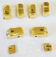 Custom Chrome HARLEY 8 PC SWITCH CAP SET W/AUDIO GOLD