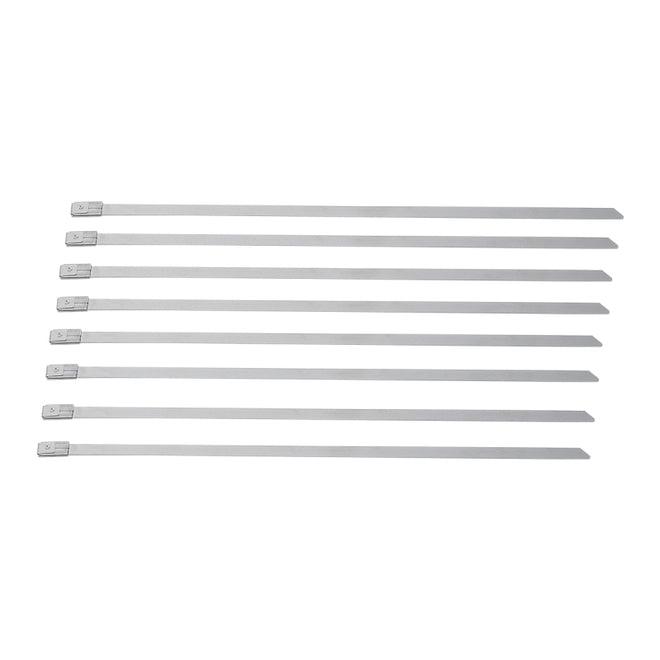 Custom Chrome HARLEY STAINLESS STEEL LOCKING TIES 8IN (8PACK)