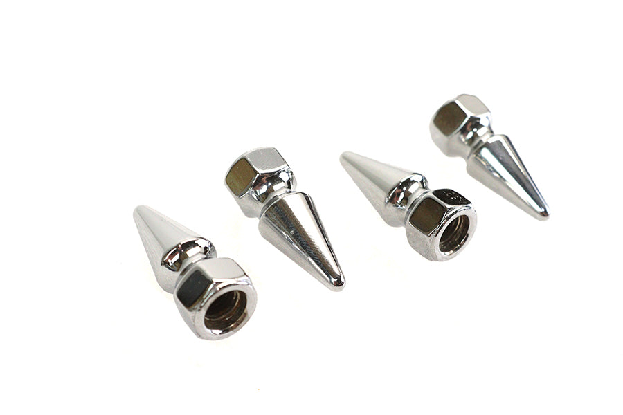 HARLEY Chrome Pike Nut Fine 5/16 inch-24 Thread Fits 0-  All, Models