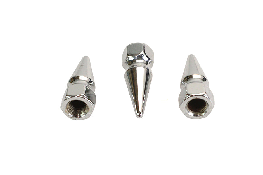 HARLEY Chrome Pike Nut Fine 3/8 inch-24 Thread Fits 0-  All, Models
