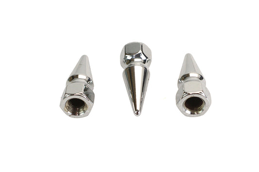 HARLEY Chrome Pike Nut Fine 3/8 inch-24 Thread Fits 0-  All, Models