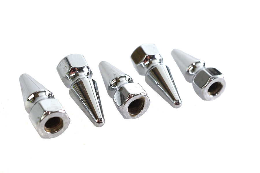 HARLEY Chrome Pike Nut 1/4 inch-20 Coarse Thread Fits 0-  All, Models