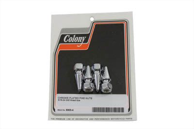 HARLEY Chrome Pike Nut 5/8 inch-11 Coarse Thread Fits 0-  All, Models