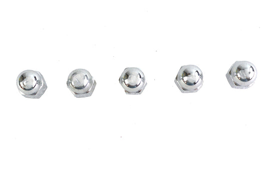 HARLEY Chrome Acorn Nut Fine 1/4 inch-28 Thread Fits 0-  All, Models