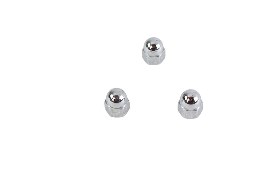 HARLEY Chrome Acorn Nut Fine 3/8 inch-24 Thread Fits 0-  All, Models
