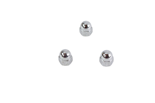 HARLEY Chrome Acorn Nut Fine 3/8 inch-24 Thread Fits 0-  All, Models