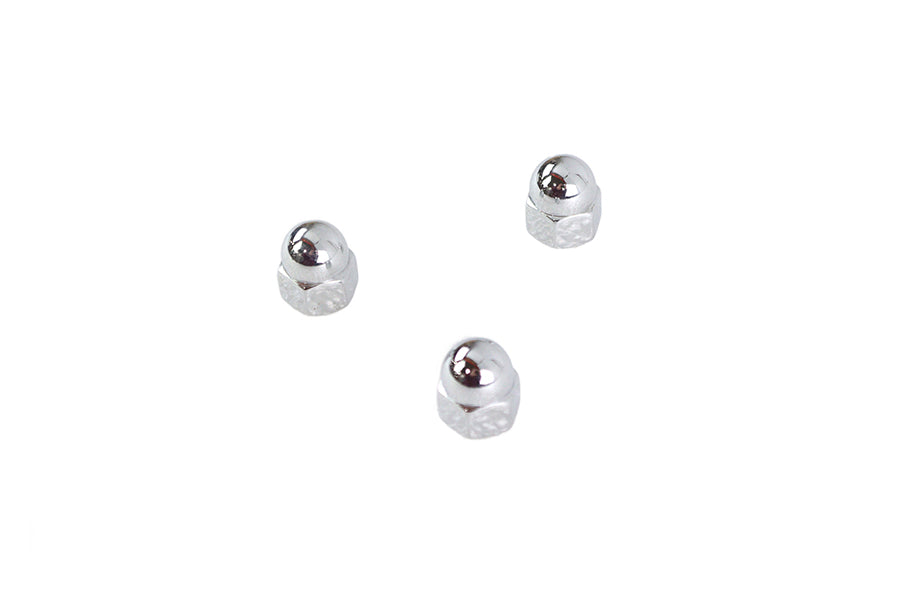 HARLEY Chrome Acorn Nut Fine 3/8 inch-24 Thread Fits 0-  All, Models