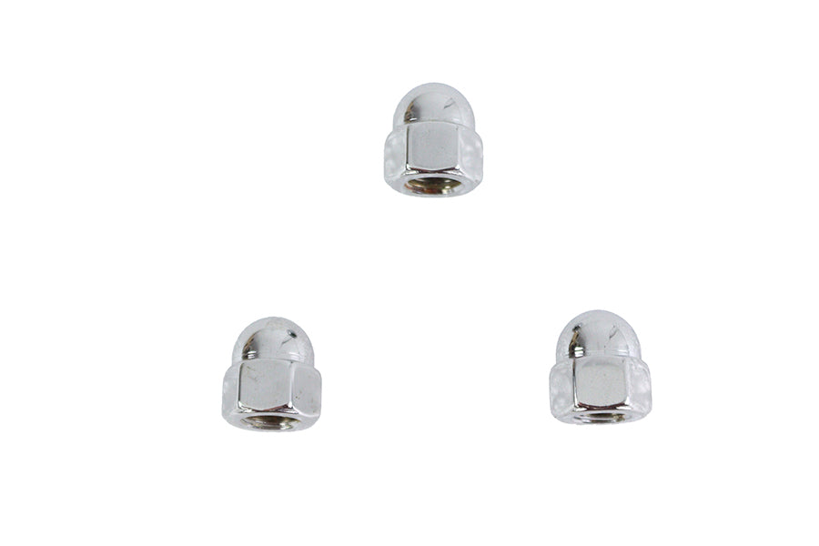 HARLEY Chrome Acorn Nut Fine 3/8 inch-24 Thread Fits 0-  All, Models