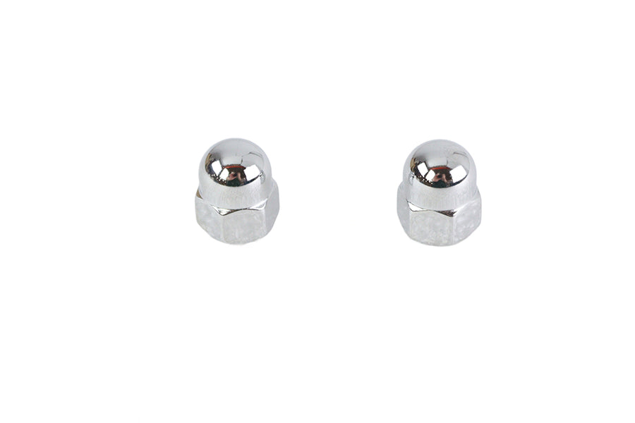 HARLEY Chrome Acorn Nut Set Fine 7/16 inch-20 Thread Fits 0-  All, Models