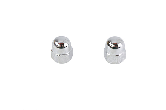 HARLEY Chrome Acorn Nut Set Fine 7/16 inch-20 Thread Fits 0-  All, Models