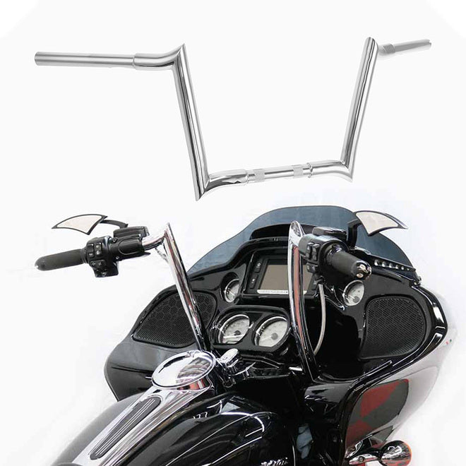 Custom Chrome HARLEY CHROME 1-1/4" 'DIABLO' BAR 14" RISE;WIDTH 35";PULLBACK 3.5"