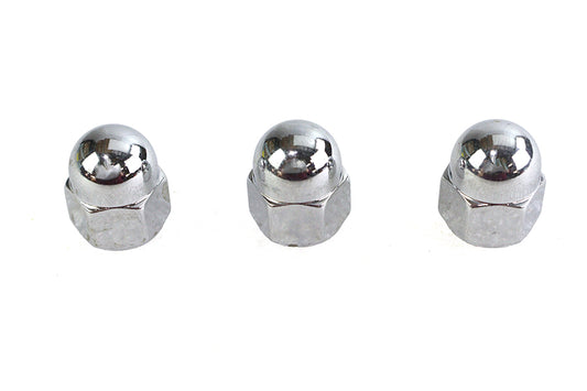 HARLEY Chrome Acorn Nut 3/8 inch-16 Coarse Thread Fits 0-  All, Models