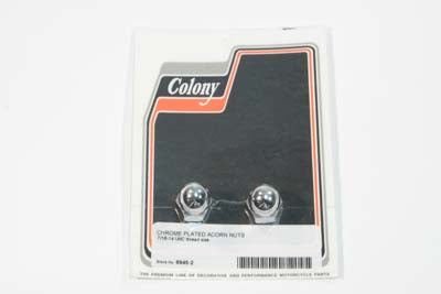 HARLEY Chrome Acorn Nut 7/16 inch-14 Coarse Thread Fits 0-  All, Models