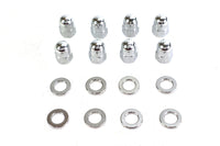 HARLEY Chrome Cylinder Base Acorn Nut and Washer Fits 1957-1984 XL,